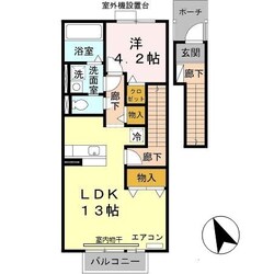 京口駅 徒歩12分 2階の物件間取画像